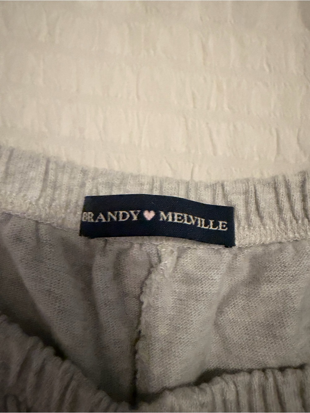 Brandy Melville Light Gray mini sweat shorts